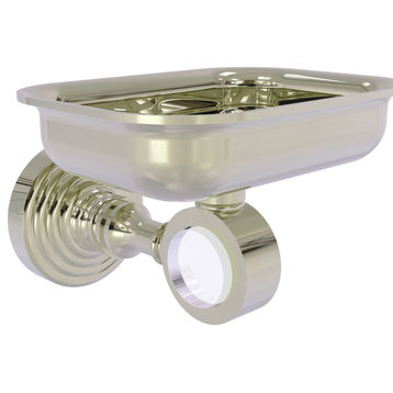 Pacific Grove Wall-Mount Soap Dish Holder, Polished Nickel