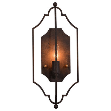 Wall Sconce in Antiqued Iron