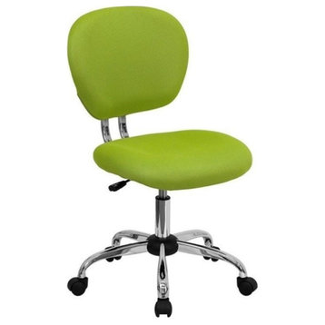 Scranton & Co Mid-Back Mesh Task Office Chair in Apple Green