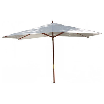 10" Rectangle Umbrella, Wooden Pole