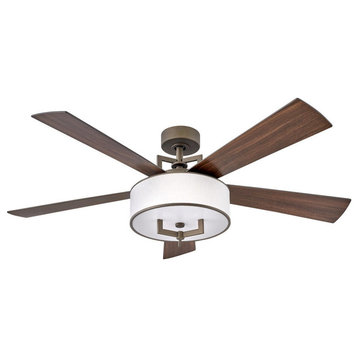 Hinkley Hampton 56" Integrated LED Indoor Ceiling Fan, Metallic Matte Bronze