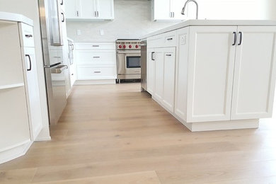 Light Hardwood Project | Kitchen, Living Room, Staircase & Entry
