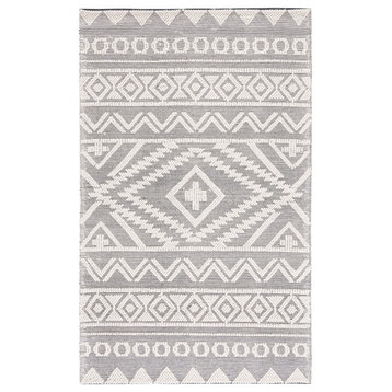 Safavieh Couture Natura Collection NAT275 Rug, Black/Ivory, 6'x9'