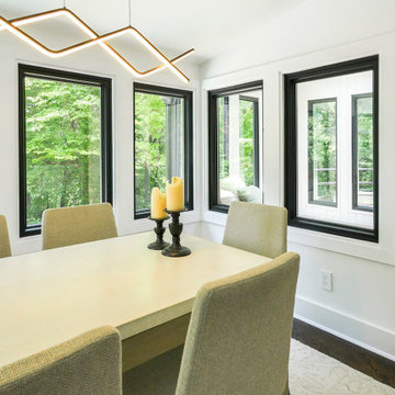Sharp and Stylish Black Window in Dining Room - Renewal by Andersen Greater Geor