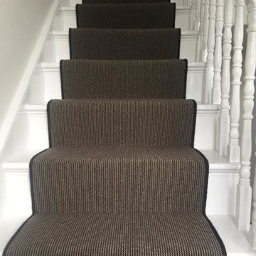 Grey Carpet to Stairs with Black Whipping