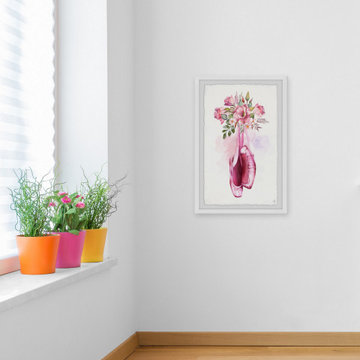 "Flower Ballet" Framed Painting Print