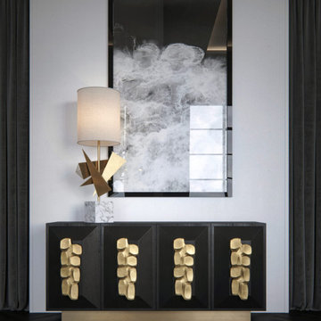 3D interior visualization of a Showroom