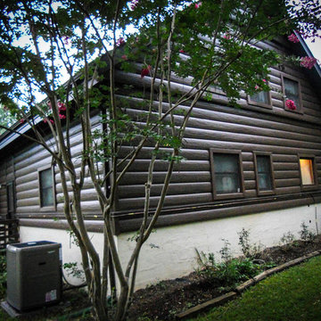 Stanardsville, VA Log Cabin - Steel Log Siding