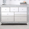 Marina Clear Crystal Mirrored 7-Drawer Cabinet