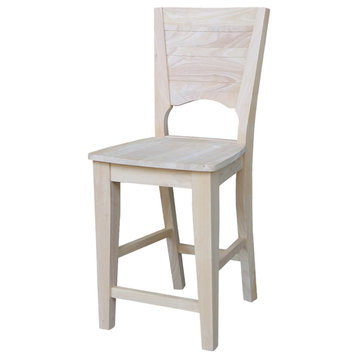 Canyon Collection Solid Back Counter Height Stool - 24" Seat Height