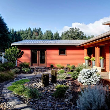 Modern Portland New Construction - Front Garden