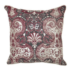 Allure Burgundy Pillow - Decorative Pillows