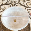Carrara White Natural Stone Marble Vessel Sink Polished (D)16" (H)6"