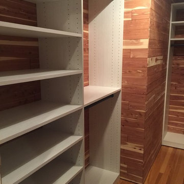 Walk-in Closet with Aromatic Ceder walls (Wyckoff NJ)
