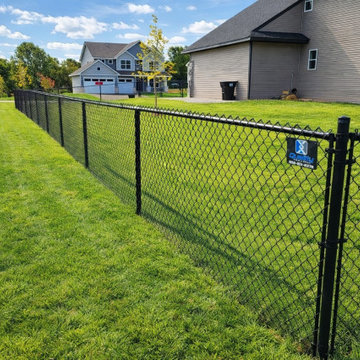 Black Vinyl Coated Chain Link