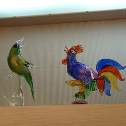 Murano glass Rooster - Sculptures