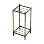 Vintage Gold Pagoda Plant Stand - Modern - Outdoor Pots And Planters