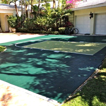 SnapSports Custom Home Driveway Basketball Court