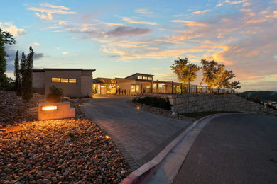 Example of a minimalist exterior home design in Austin