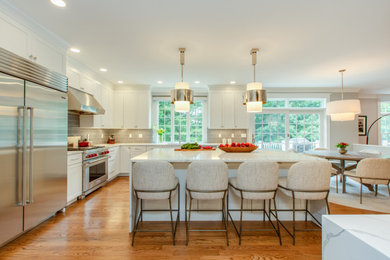 Transitional kitchen photo in Boston