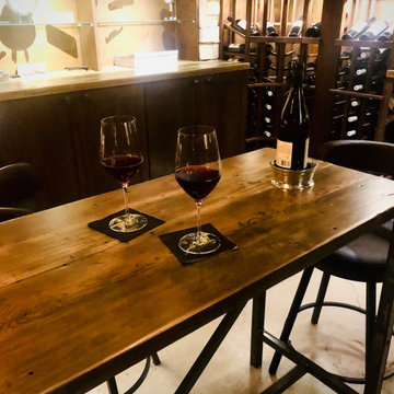 Premium Redwood Wine Cellar (Walnut Stain)