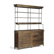 Rustic Baker's Rack Cabinet, Obert, Natural Wood