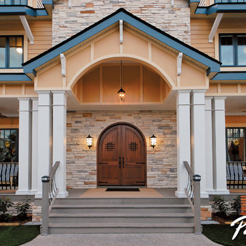 Create instant curb appeal with Pella® Architect Series® wood entry doors