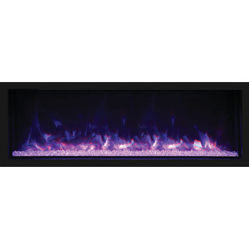 65" Tall Indoor or Outdoor Electric Built-in only with black steel surround