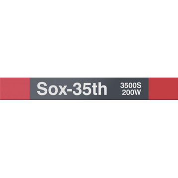 Sox-35th, Vinyl Sign