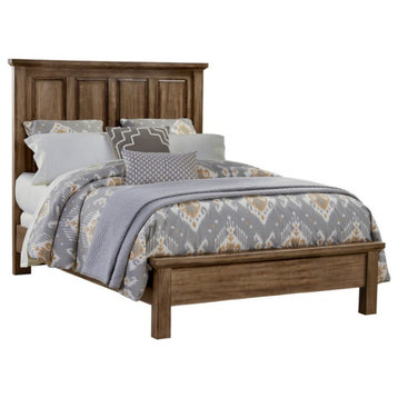 Vaughan-Bassett Maple Road Queen Mansion Bed With Low Profile Footboard