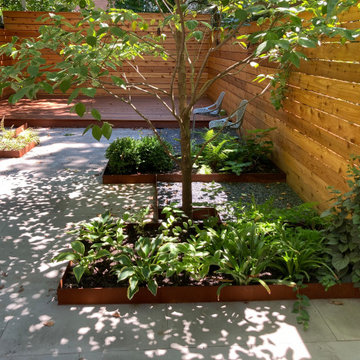 Angular Corten Steel Garden
