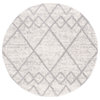 Safavieh Berber Shag Collection BER574F Rug, Grey/Ivory, 7' X 7' Round