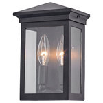 Artcraft Lighting - Gable AC8160BK Outdoor Light - Backed by our industry leading 25 year  on corrosion & 5 years against paint defects, the "Gable Collection" of exterior lanterns is neat and transitional. Its finish is black and the glass is clear. Multiple sizes available including a post head.
