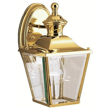 Bay Shore Outdoor Wall 1-Light, Polished Brass