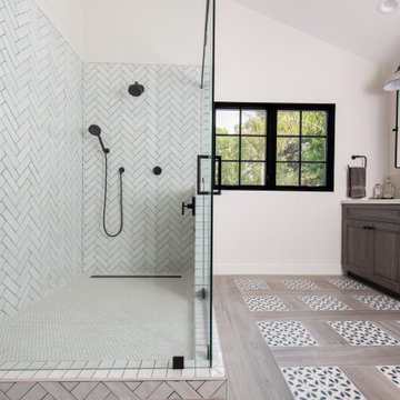 Massive Walk-in Shower in Master Bathroom Remodel