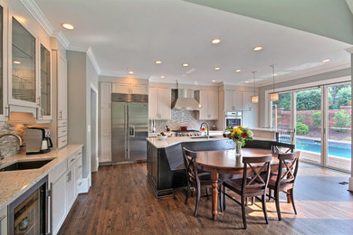 Example of a transitional kitchen design in Atlanta