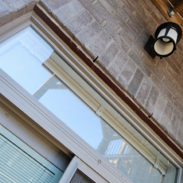 Exterior painting - Garage door and Window lintels