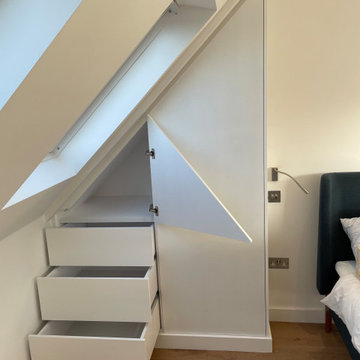 Slope ceiling small cupboard