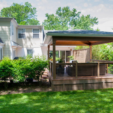 Design Builders contemporary covered deck & pavilion in Chevy Chase MD