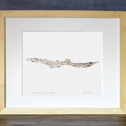 Idaho Springs Colorado Watercolor Maps - Artwork