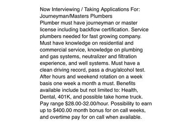 Project Find More Plumbers