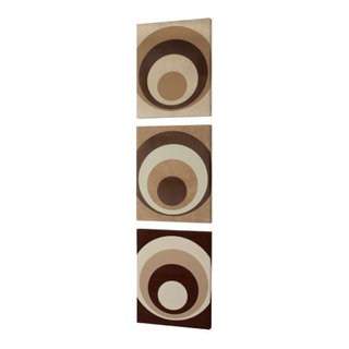 Dainolite DWA335 3-Piece Circa Design on Faux Suede Wall Art ... - Faux Suede Wall Art Decals