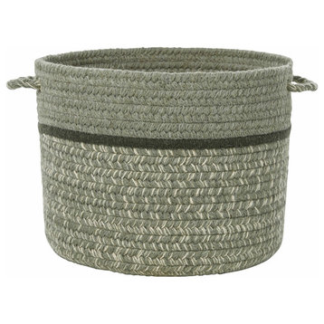 Woolmade Natural Wool Basket Mistletoe 10''x8''