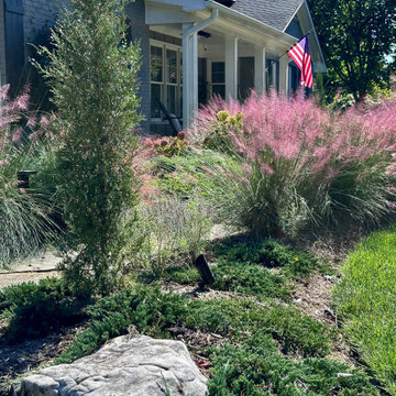 Concrete Sidewalk Becomes A Stroll Garden