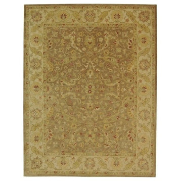Safavieh Antiquity Collection AT311 Rug, Brown/Gold, 11'x17'