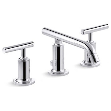 Kohler Purist Widespread Bathroom Faucet w/ Low Lever Handles, Polished Chrome