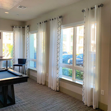 Gauze curtain with geometry borders, Westheimer