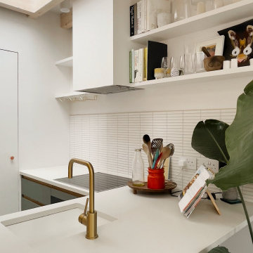 Colorful kitchen and garden renovation in Dulwich
