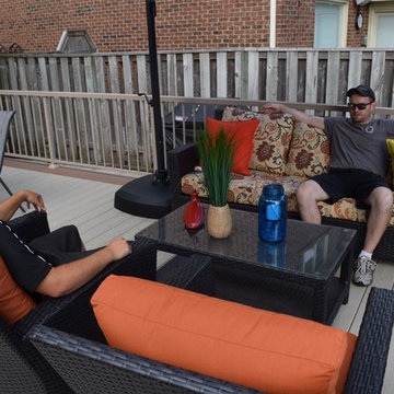 Large Veka deck with hammock.