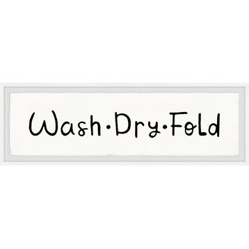 "Wash Cycle" Framed Painting Print, 30x10